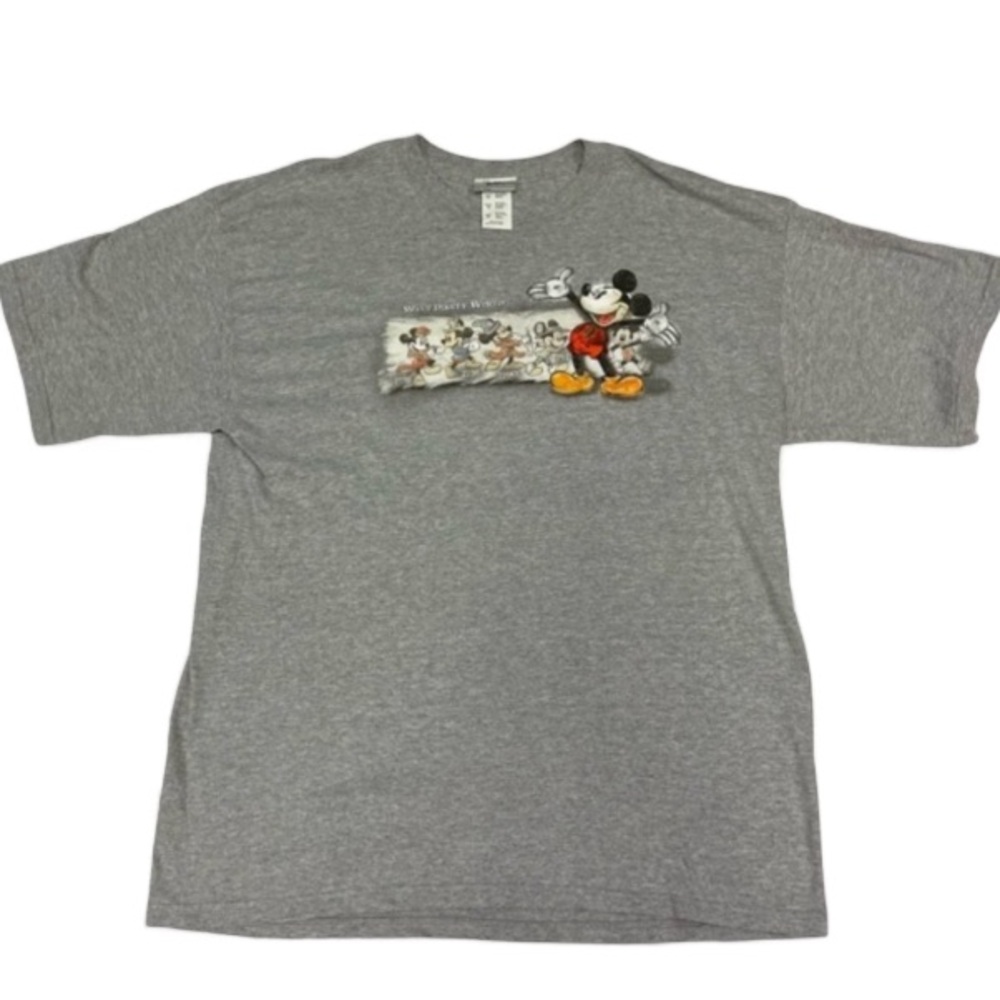 NEW Walt Disney World Mickey Mouse Gray T-Shirt Unisex Size XL NWOT